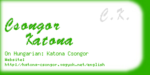 csongor katona business card